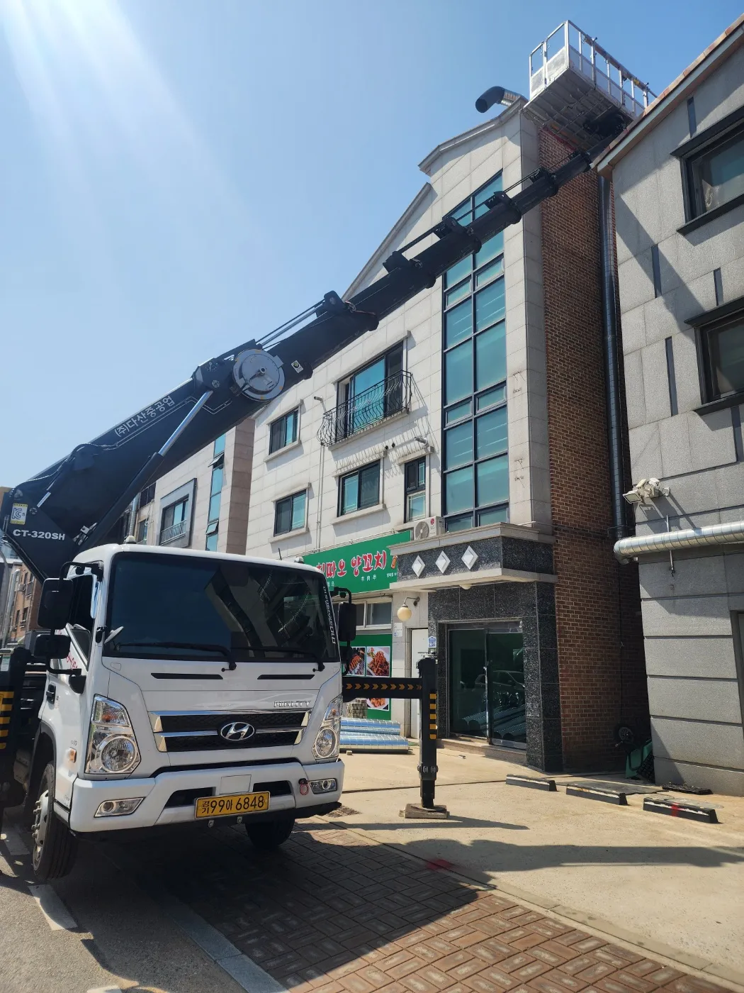 과천 스카이차 현장작업 7 - 고소작업 안전시공